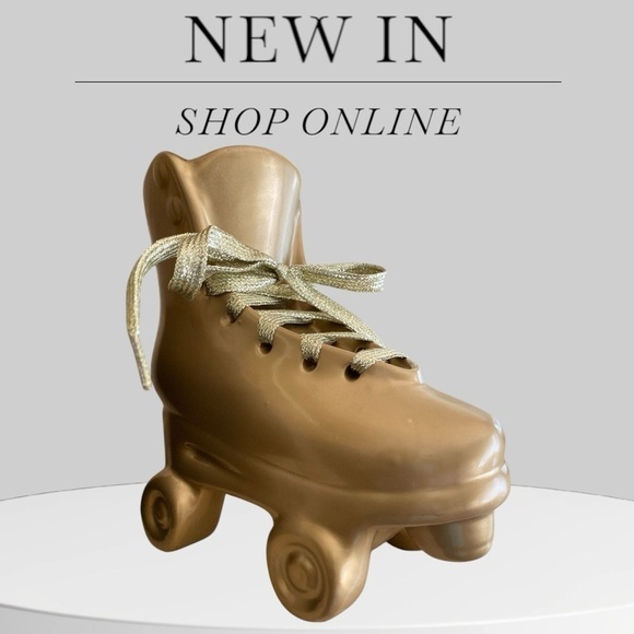 New Gold Ceramic Roller Skate Giftable Barbicore Minimalist Skate Girl SOFTGIRL - Picture 6 of 6